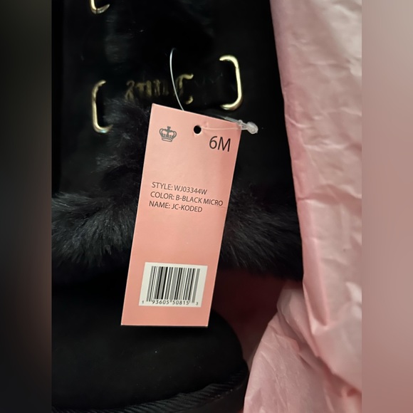 NWT Juicy Couture Black w/Gold -JC Koded Women's Lined  Boot - Picture 10 of 13